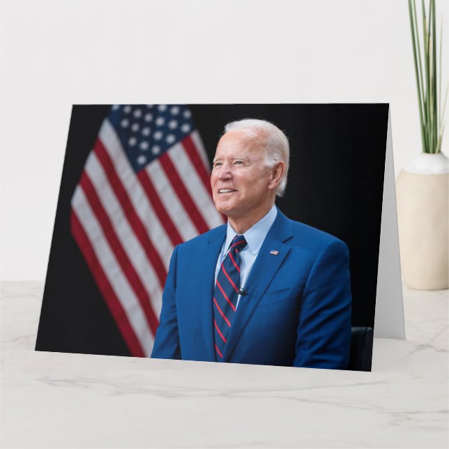 2021 Joe Biden US-Präsident Portrait Karte (Vorderseite)