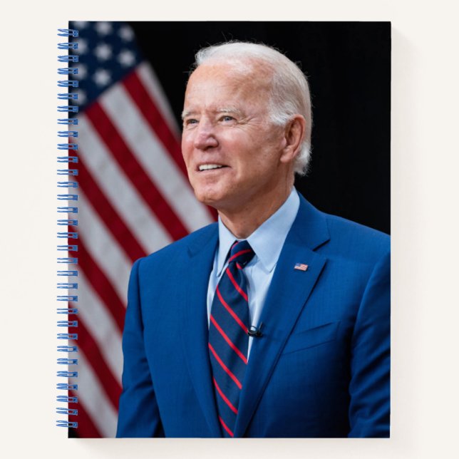 2021 Joe Biden US-Präsident Portrait Notizbuch (Vorderseite)