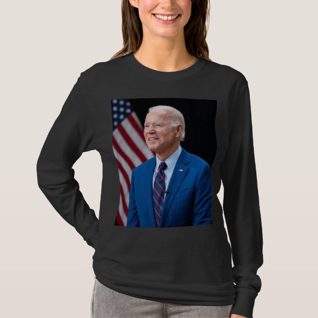 2021 Joe Biden US-Präsident Portrait T-Shirt (Vorderseite)
