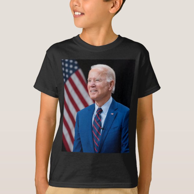 2021 Joe Biden US-Präsident Portrait T-Shirt (Vorderseite)