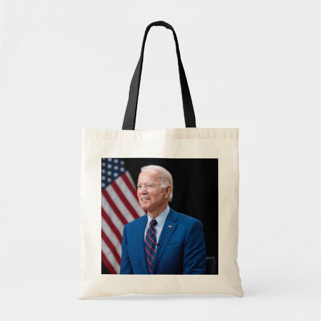 2021 Joe Biden US-Präsident Portrait Tragetasche (Vorne)
