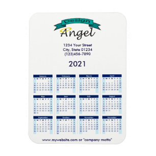 2021 Kalender für Ihr Logo-Marinekalender Magnet