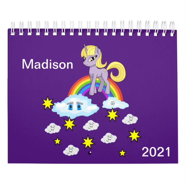2021 Kinderkalender Wolken Regenbogen Sonne Kalender (Titelbild)