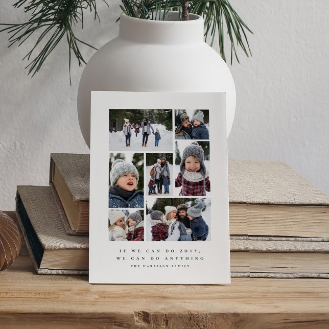 2021 lustige inspirierende Foto-Collage Feiertagskarte (Von Creator hochgeladen)