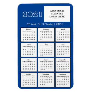 2021 Mini-Kalender-Kühlschrank-Firmenlogo Magnet