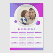 2021 Modernes Calendar Benutzerdefiniertes Foto