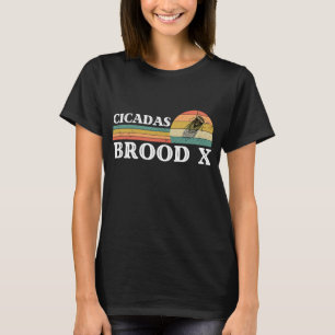 2021 Periodische Cicadas Swarm Cicada Brood X T-Shirt