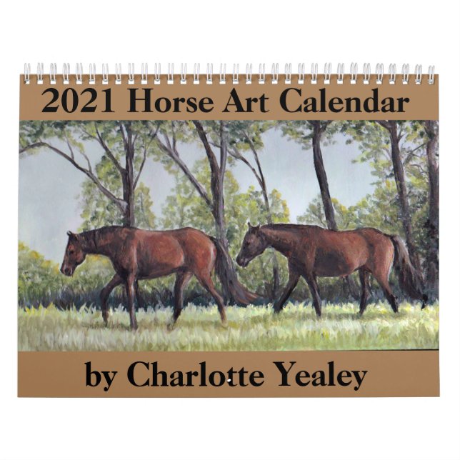 2021 Pferdekunstkalender von Charlotte Yealey Kalender (Titelbild)