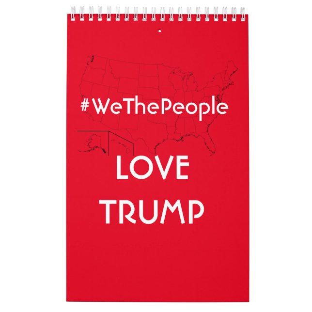 2021 Präsident Trump-Kalender Kalender (Rückseite)