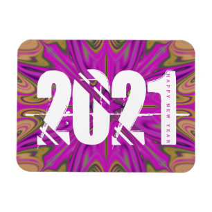 2021 Psychadelischer Hintergrund Magnet