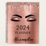 2021 Rose Gold Blush Pink Glitzer Eyelashes Planer<br><div class="desc">2021 Rose Gold - Blush Pink Eyelashes Sparkle Glitzer Monogram Name and Initial Spiral Notebook. Das macht den perfekten 16 Geburtstag,  Hochzeit,  Brautparty,  Jubiläum,  Babydusche oder Junggeselinnen-Abschied Geschenk für jemanden,  der Lieben glamourösen Luxus und schicke Stile.</div>