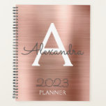 2021 Rose Gold Blush Pink Sparkle Monogram Planer<br><div class="desc">2021 Rose Gold - Blush Pink Sparkle Metallic Monogram Name und Initial Spiral Notebook Planner. Das macht den perfekten 16 Geburtstag,  Hochzeit,  Brautparty,  Jubiläum,  Babydusche oder Junggeselinnen-Abschied Geschenk für jemanden,  der Lieben glamourösen Luxus und schicke Stile.</div>