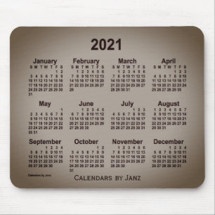 2021 San Telmo Gray Calendar von Janz Mouse Pad Mousepad