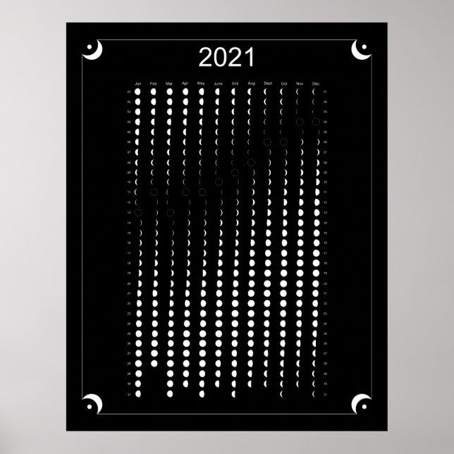 2021 - Schwarzmondkalender Poster (Vorne)