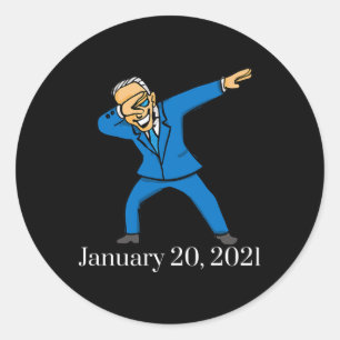 2021 Shirt Biden Dabbing Tee Shirt Runder Aufkleber