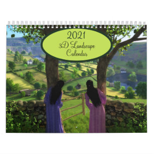 2021 Silverwebforge 3D Landschaftskalender Kalender