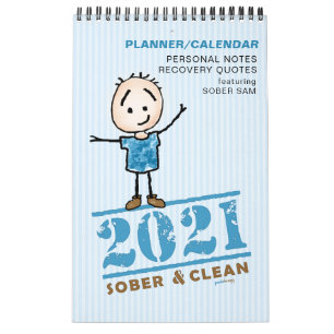 2021 Sober & Clean: Erholung Zitate Geschenkplaner Kalender