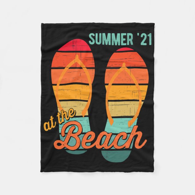 2021 Summer Family Beach Ocean Vacation Matching F Fleecedecke (Vorderseite)