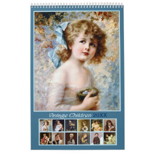2021 Vintager Mauerkalender für Kinder Kalender