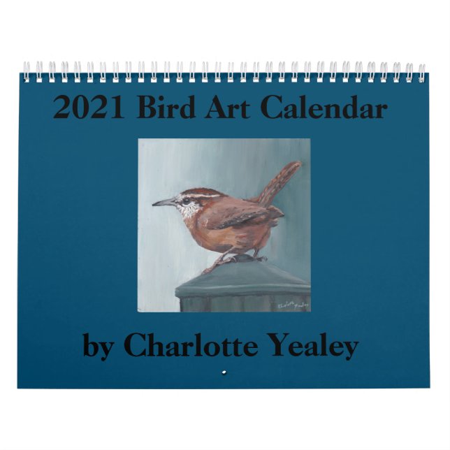 2021 Vogelkunstkalender von Charlotte Yealey Kalender (Titelbild)
