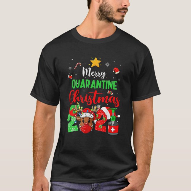 2021 Weihnachten Bingo Funny Niedlichen Weihnachts T-Shirt (Vorderseite)