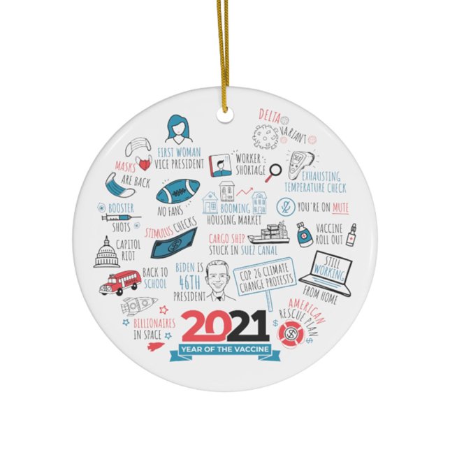 2021 Weihnachtssaftjahrgang 2021 Keramik Ornament (Von Creator hochgeladen)