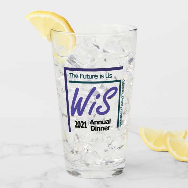 2021 "Women in Standards Annual Dinner Glass" Glas (Vorderseite Ice)