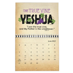 2021 YESHUA Jesus jüdischer Name Christlich Messi Kalender