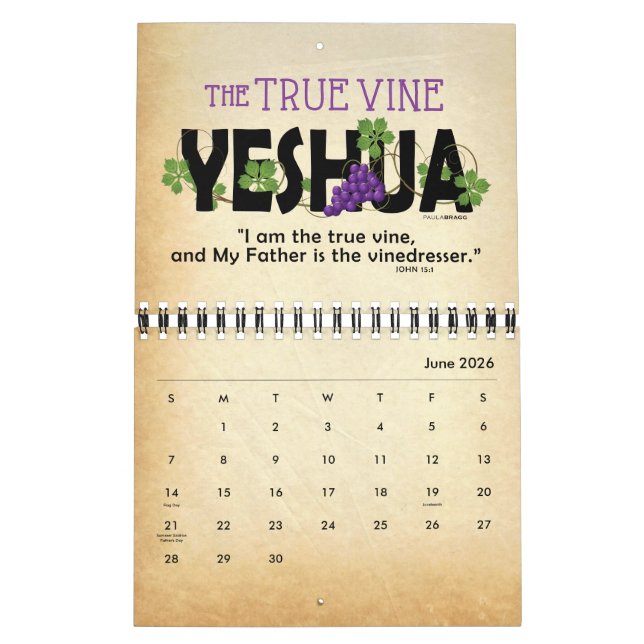 2021 YESHUA Jesus jüdischer Name Christlich Messia Kalender (Jun 2026)
