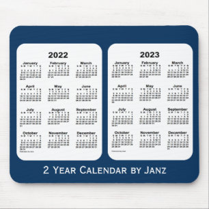 2022-2023 Police Box Blue 2 Year Calendar by Janz Mousepad