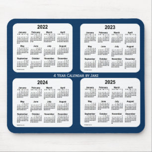 2022-2025 Police Box Blue 4 Year Calendar by Janz Mousepad