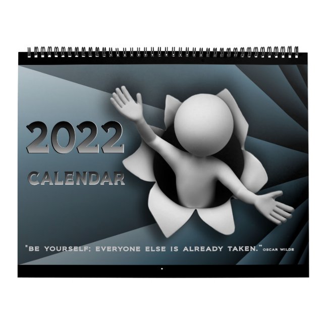 2022 3D-Piepse großer Kalender mit Anführungszeich (Titelbild)