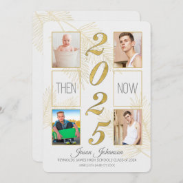 2022 Abschluss Damals und Jetzt 4-Foto Einladung