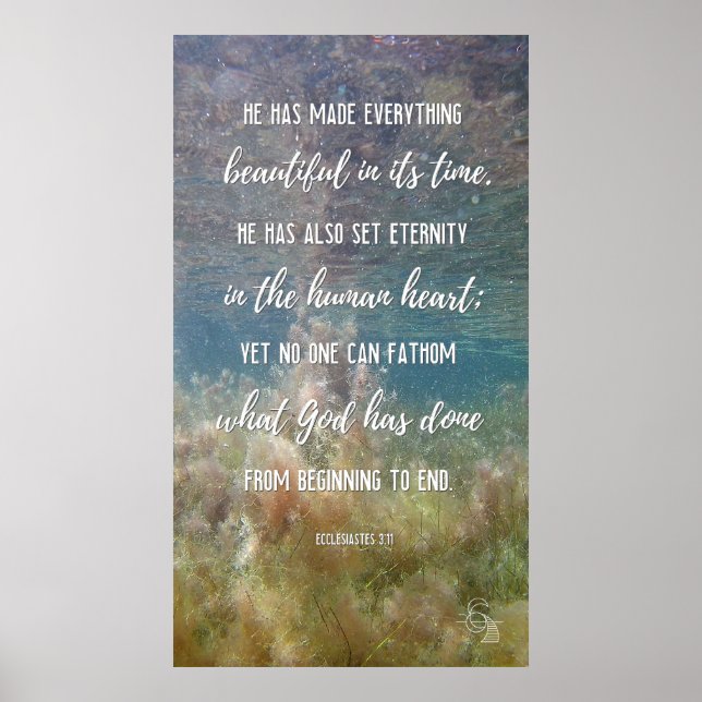 2022 Alte Gewässer: Ekclesiastes 3:11 Poster (Vorne)