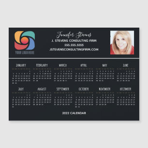 2022 Calendar Custom Company Logo Modern Magnet