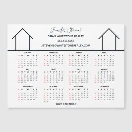 2022 Calendar Real Anwesen Company Custom Magnet