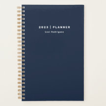 2022 Chic Dark Navy Blue Weekly Monatszeitschrift
