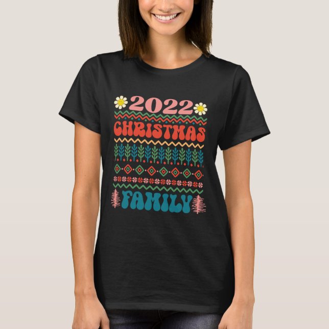 2022 Christmas Family Merry Christmas Xmas Holiday T-Shirt (Vorderseite)