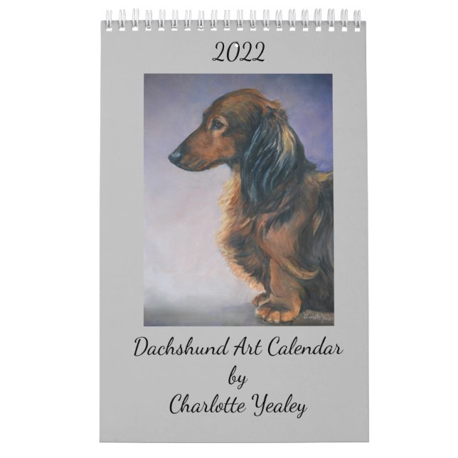 2022 Dackel Dog ArtCalendar von Charlotte Yealey Kalender (Titelbild)