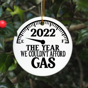 2022 Das Jahr, in dem wir den Gasweihnachtsbaum er Keramik Ornament
