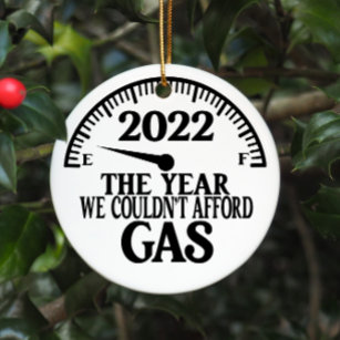 2022 Das Jahr, in dem wir den Gasweihnachtsbaum er Keramik Ornament