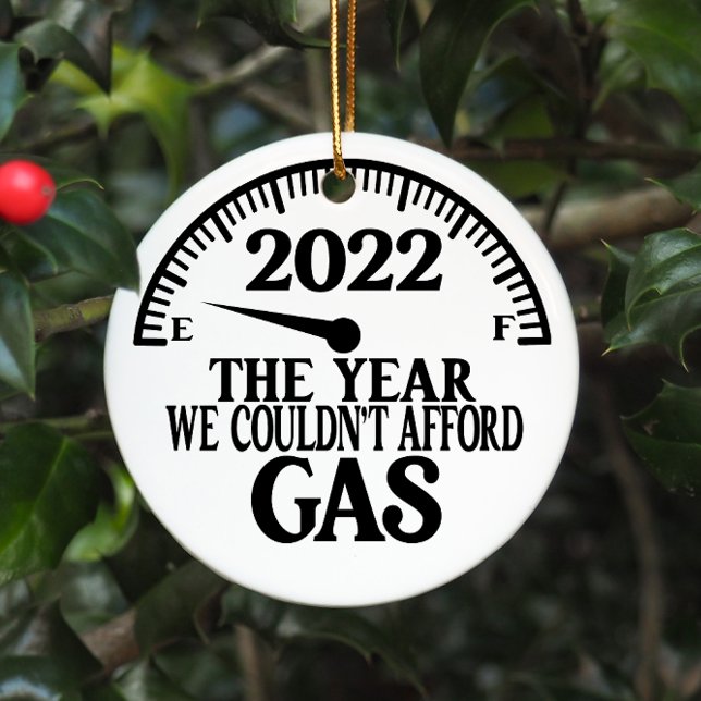 2022 Das Jahr, in dem wir den Gasweihnachtsbaum er Keramik Ornament (Von Creator hochgeladen)