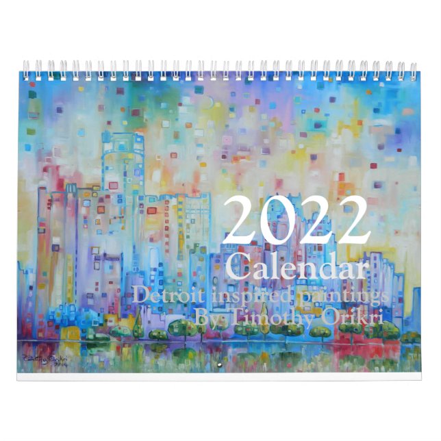 2022 Detroit inspired Calendar Kalender (Titelbild)