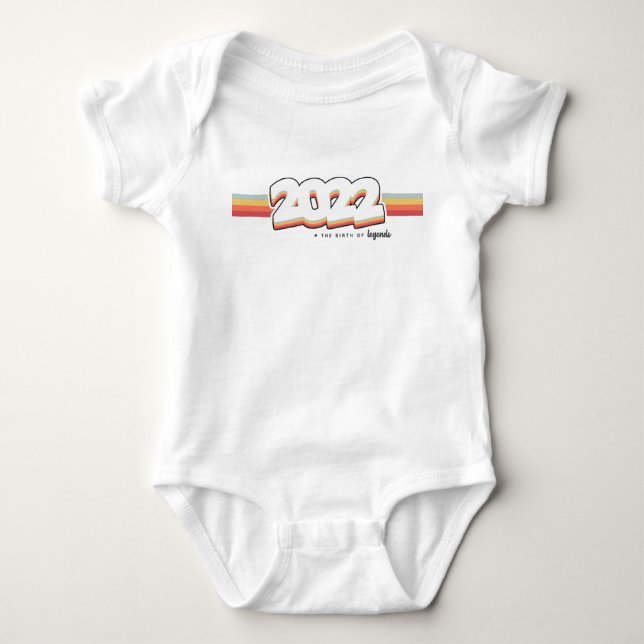 2022 Die Geburt von Legenden Baby Strampler (Vorderseite)