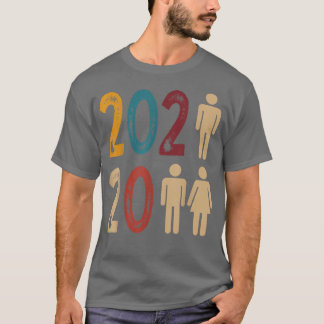 2022 Ehefrau Husband Verheiratet Wedding Hubby Mat T-Shirt