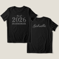 2022 Elegant Black and Gray Custom Graduation
