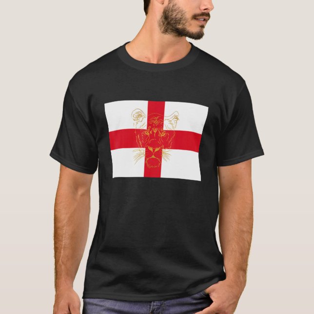 2022 England Football beleuchtet seine kommende Zu T-Shirt (Vorderseite)