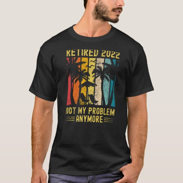 2022 erschöpft Nicht mein Problem noch lustiger Rü T-Shirt (Vorderseite)