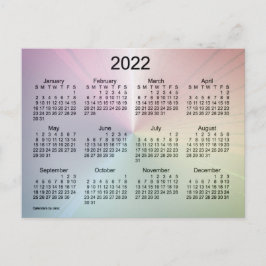 2022 Fog Shimmer Mini Kalender von Janz Postkarte