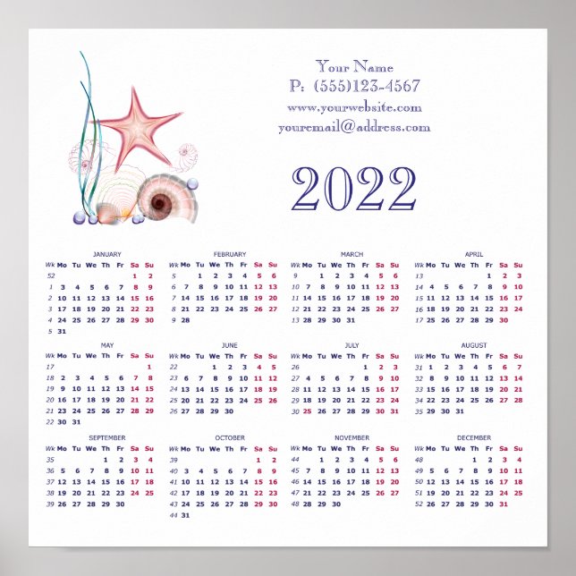 2022 Geschäftsposter Poster (Vorne)